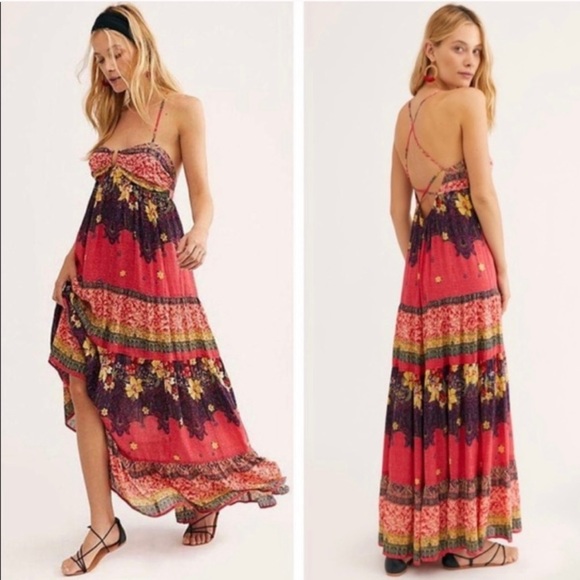 Free People Dresses & Skirts - Free People Give A Little Floral Maxi Dress